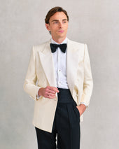 Off-White Low Double Breasted Dinner Jacket