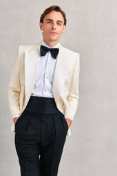 Off-White Low Double Breasted Dinner Jacket