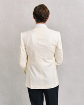 Off-White Shawl Dinner Jacket