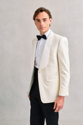 Off-White Shawl Dinner Jacket
