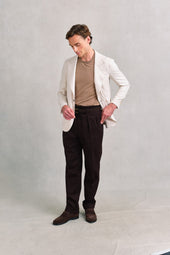 Off-white Cashmere Blend Unstructured Jacket