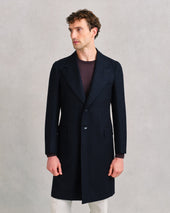Midnight Boiled Wool Change Coat