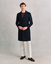 Midnight Boiled Wool Change Coat