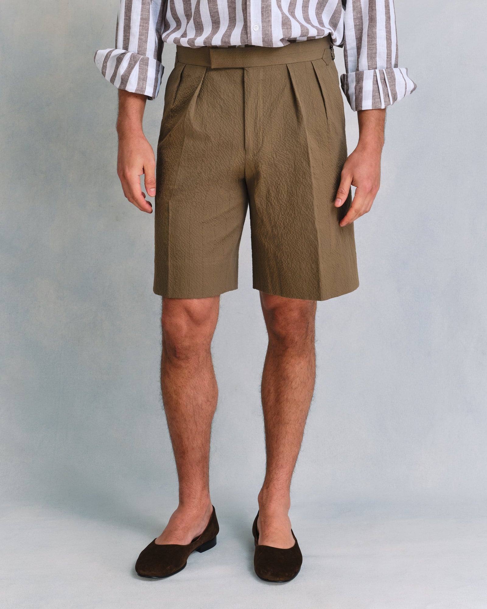 Putty Seersucker Shorts