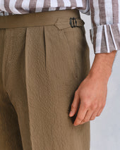 Putty Seersucker Shorts Co-Ord