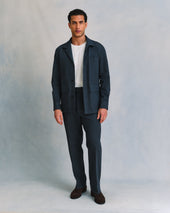 Slate Seersucker Trouser Co-Ord