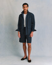 Slate Seersucker Shorts Co-Ord
