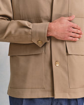 Tan Chore Shorts Co-Ord