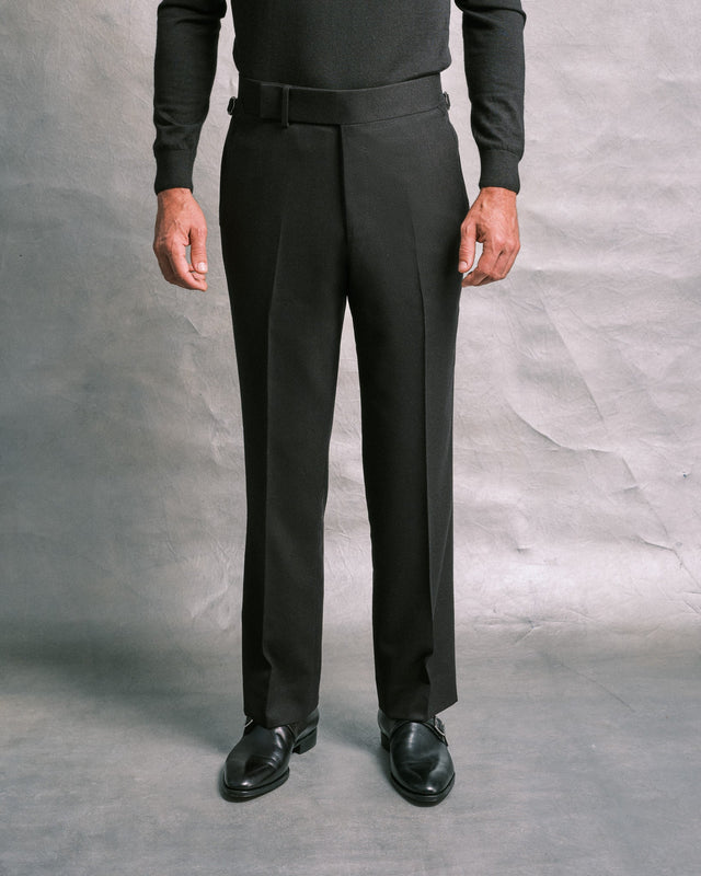 Black Flannel Trousers
