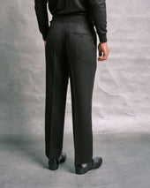 Black Flannel Trousers