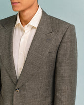 Green Linen Blend Jacket