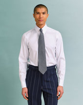 Pin Collar Shirt With French Cuff