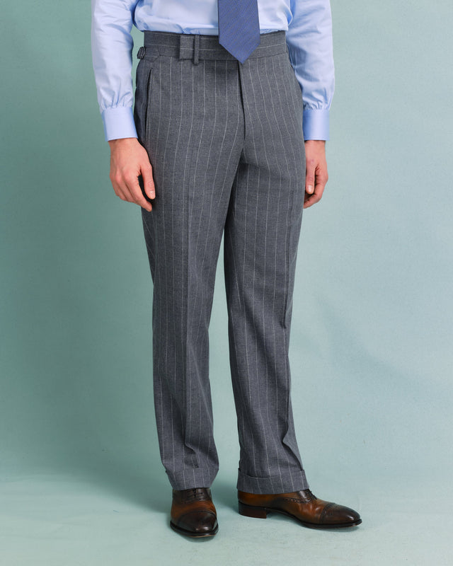Grey Stripe Classic Trousers