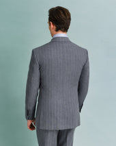 Grey Stripe Drape Suit