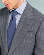 Grey Stripe Drape Jacket