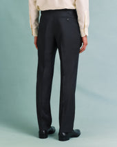 Charcoal Nailhead Contemporary Trousers