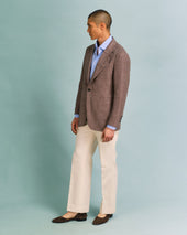 Off-White Cotton Blend Parallel Trousers