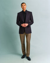Bronze Wool, Linen and Silk Trousers
