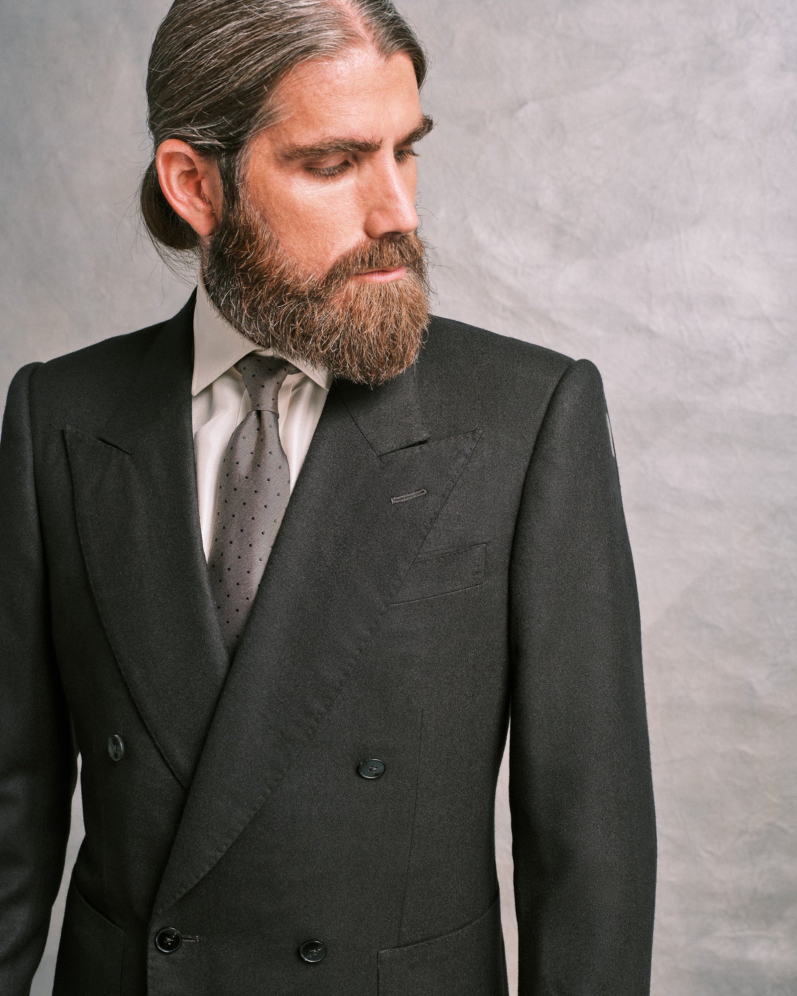 Flannel Double Breasted Jacket