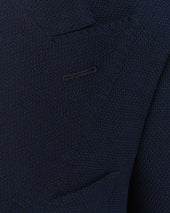 Navy Mesh Unstructured Blazer