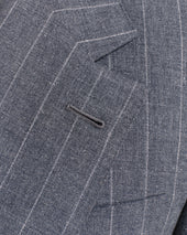 Grey Stripe Drape Jacket