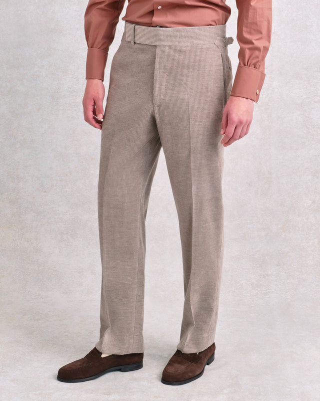 Taupe Corduroy Classic Trouser