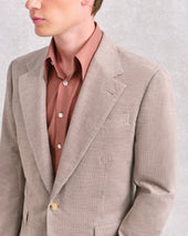 Cashmere blend Taupe Corduroy Drape Suit