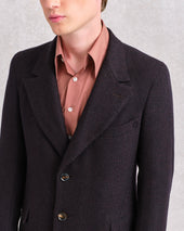 Burgundy Geometric Change Coat