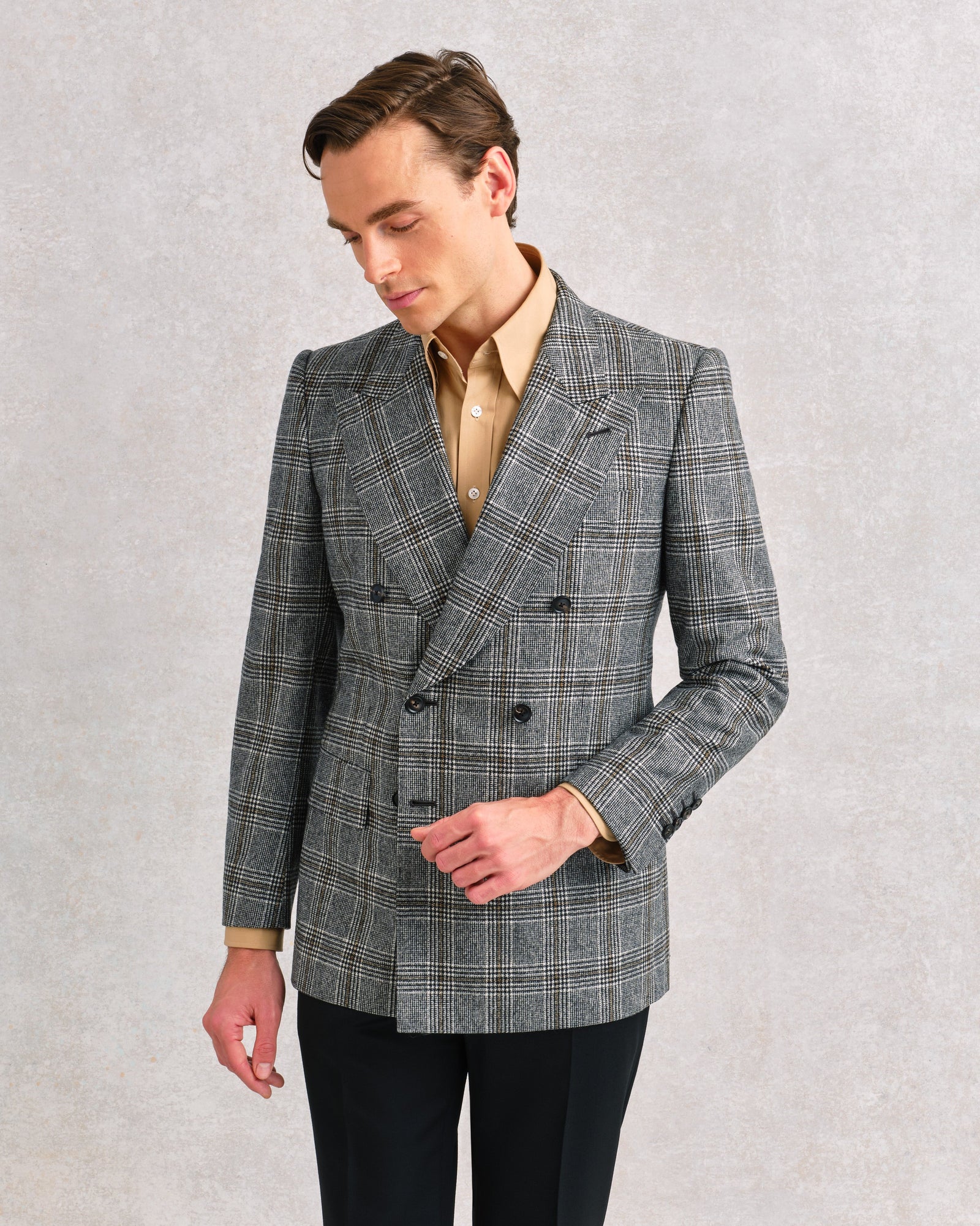 Glenn Check Double Breasted Jacket