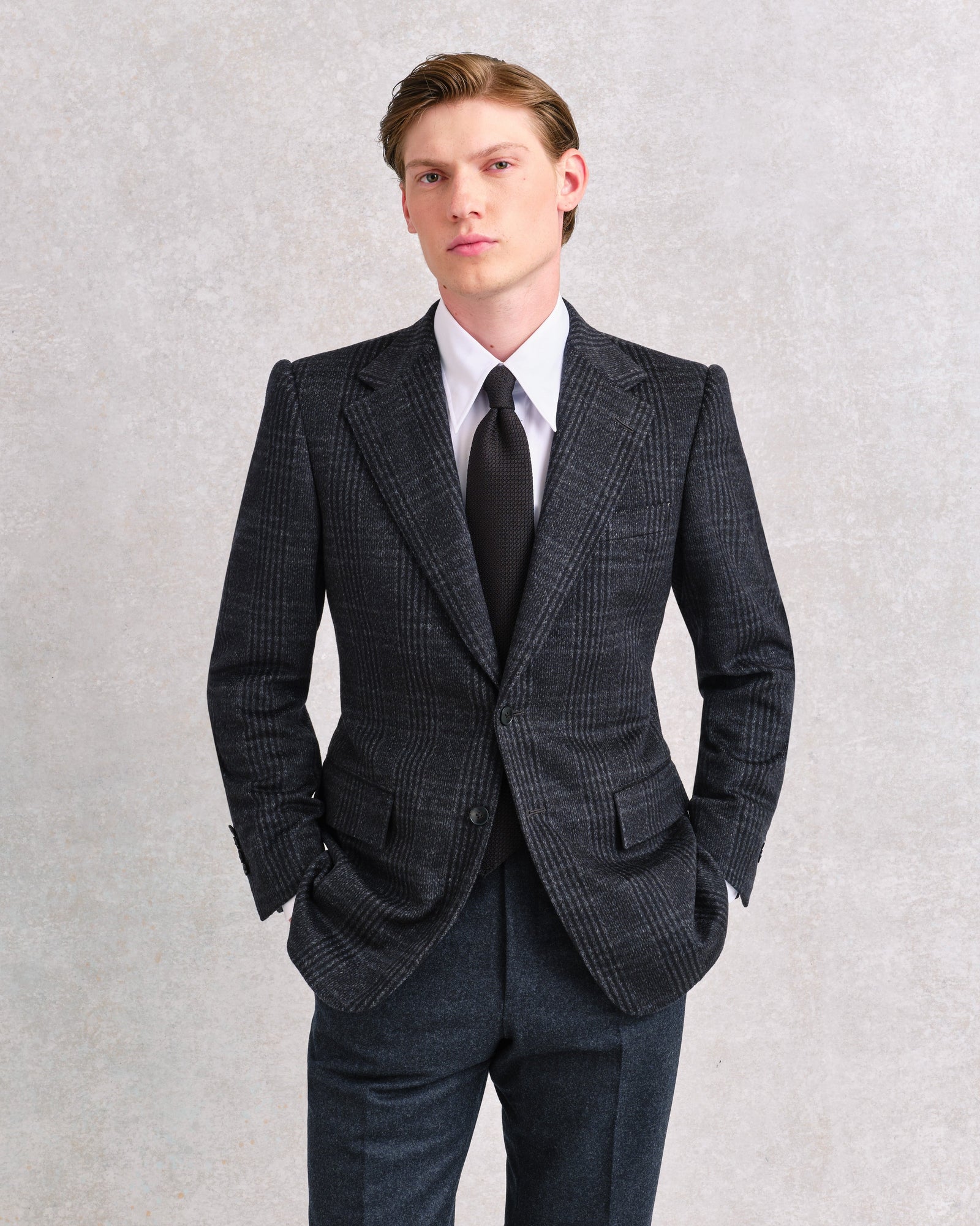 Cashmere Blend Notch Lapel Jacket