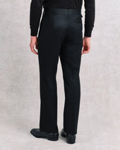 Black Twill Parallel Trousers