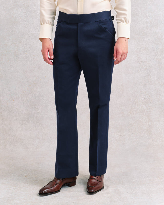 Navy Twill Flares
