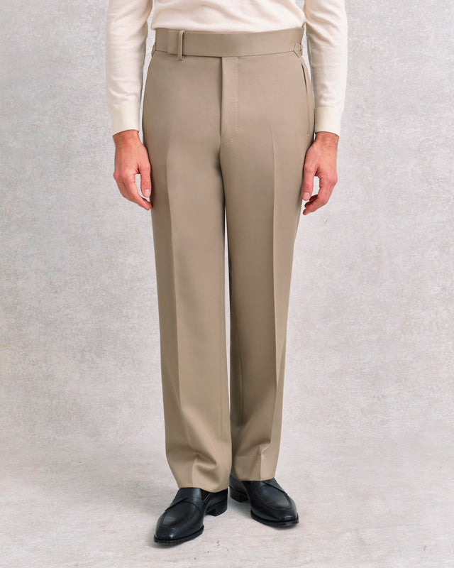 Tan Twill Parallel Trousers