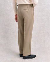 Tan Twill Parallel Trousers