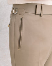 Tan Twill Parallel Trousers