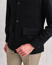 Black Cashmere Chore Jacket