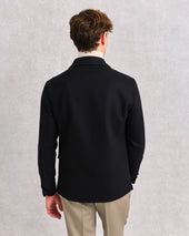 Black Cashmere Chore Jacket