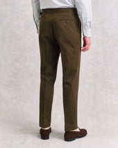 Moss Green Contemporary Trousers