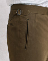Moss Green Contemporary Trousers