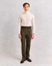 Moss Green Hollywood Trousers