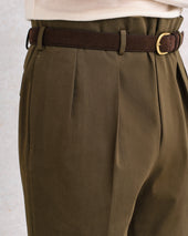Moss Green Hollywood Trousers