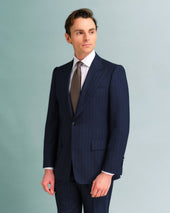 Dark Navy Pinstripe Suit