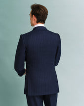 Dark Navy Pinstripe Suit