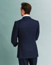Dark Navy Pinstripe Suit