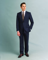 Dark Navy Pinstripe Suit