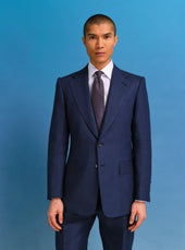 Navy Irish Linen Contemporary Jacket