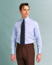 Pin Collar Shirt With Button Cuffs