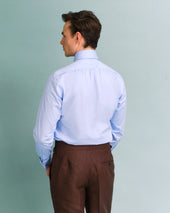Pin Collar Shirt With Button Cuffs