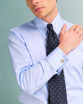 Pin Collar Shirt With Button Cuffs
