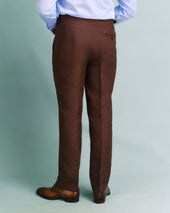 Brown Irish Linen Heritage Trousers